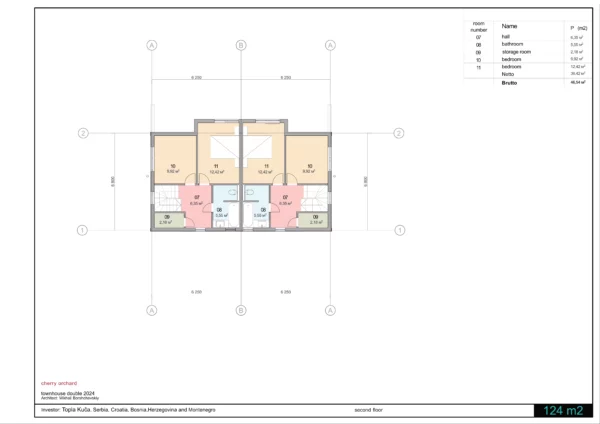 Troetažni taunhaus 2x124 m² od SIP panela u stilu barnhausa