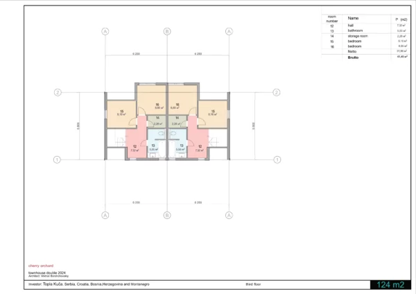 Troetažni taunhaus 2x124 m² od SIP panela u stilu barnhausa