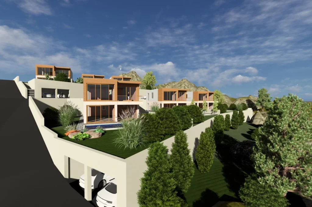 Разработка мастер-плана коттеджного поселка в районе г. Тиват, Черногория