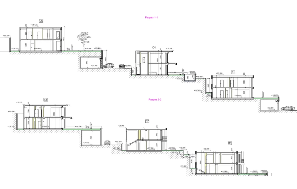 Residential Complex: Two Townhouses — Kavac, Tivat, Montenegro