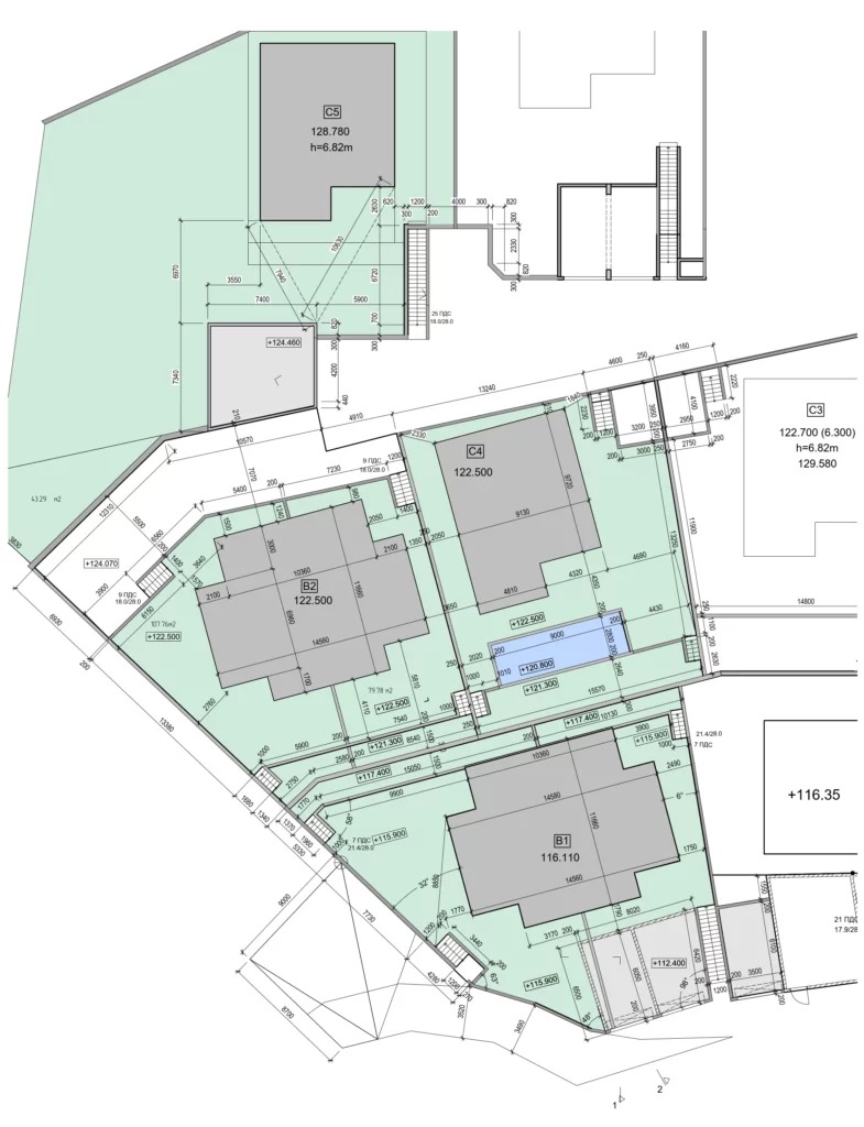 Residential Complex: Two Townhouses — Kavac, Tivat, Montenegro