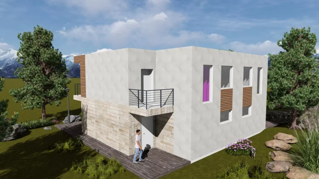 Residential Complex: Two Townhouses — Kavac, Tivat, Montenegro