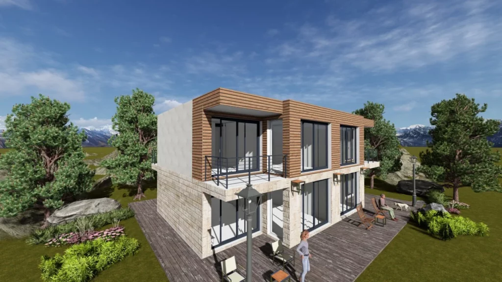 Residential Complex: Two Townhouses — Kavac, Tivat, Montenegro