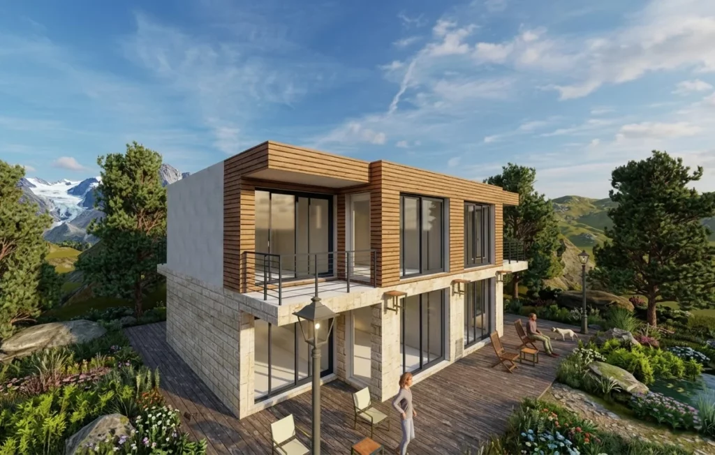 Жилой комплекс: два таунхауса. Поселок Кавачи, Тиват, Черногория