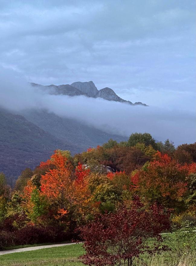 Autumn colors in the mountain valley Plana in Kolasin