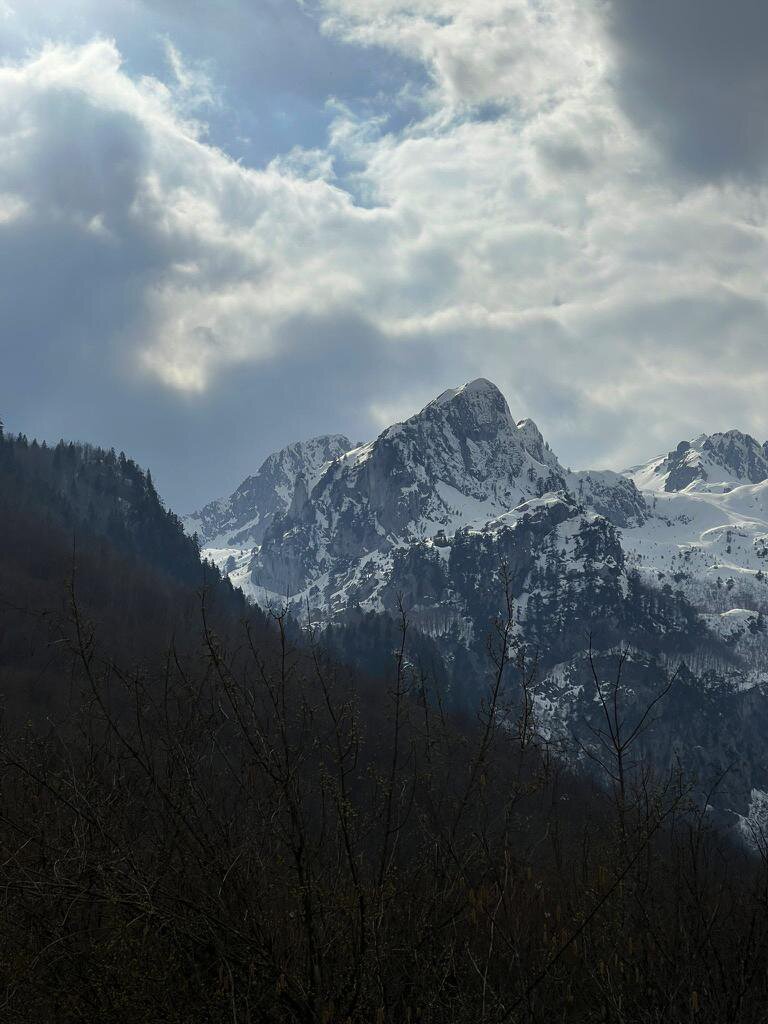 Snow-capped peaks near Kolašin